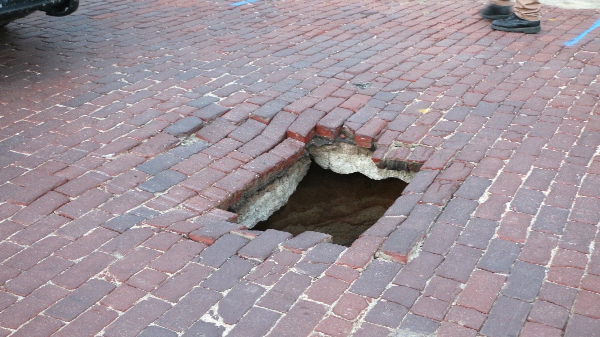 Sink Hole on C Street Fairbury Journal News